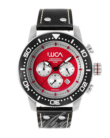 Luca-CH-1-Rosso-LeatherBand-Face