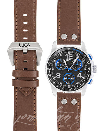 Blue-Face_Dark-Leather_Flat