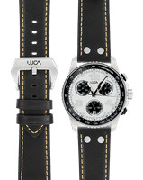 Panda-Face_Black-Leather_Flat
