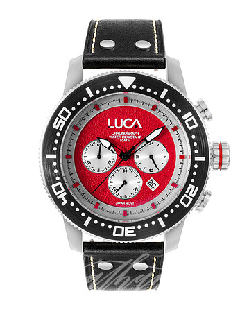 Luca-CH-1-Rosso-LeatherBand-Face